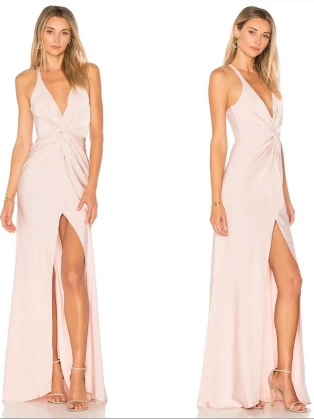 Lovers + Friends, Xael Revolve Blush Pink Gown Medium NWT